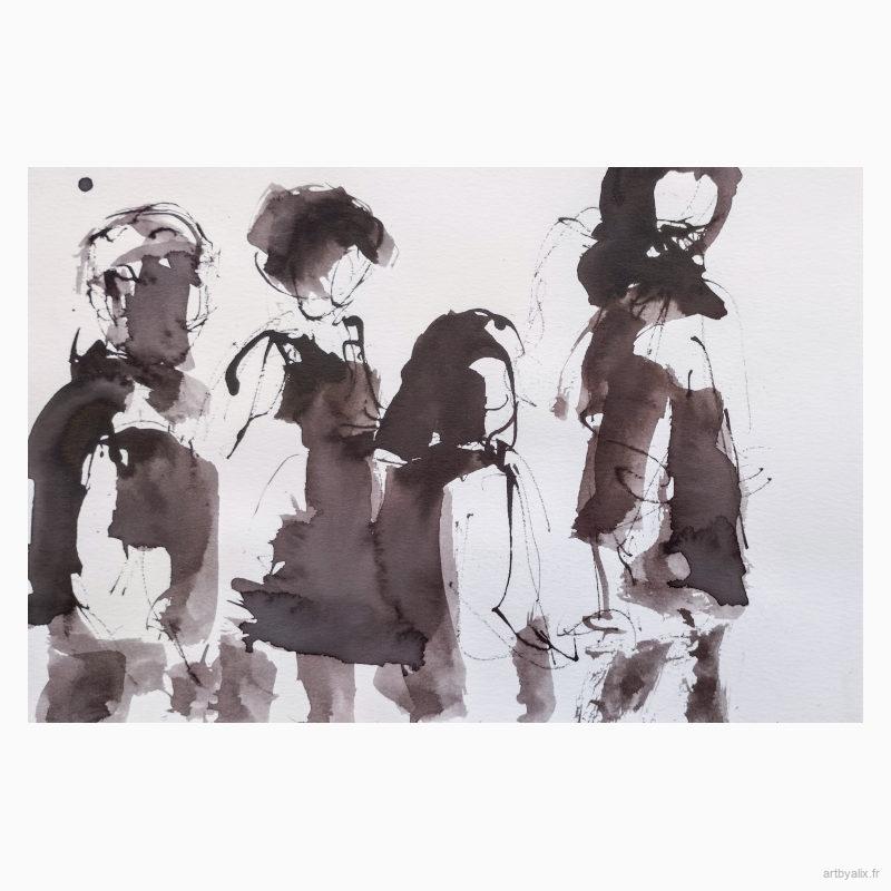 A la queue leu leu - Encre